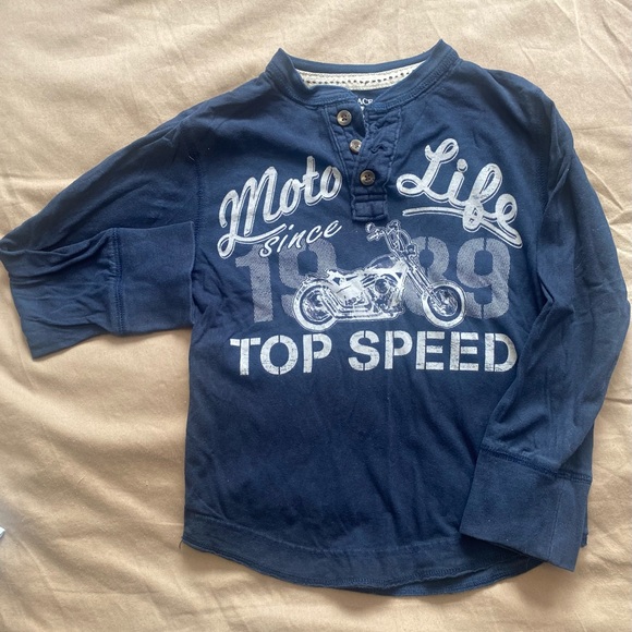 Childrens place Motorcycle shirt - Picture 1 of 2